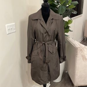 Grayish-brown trench